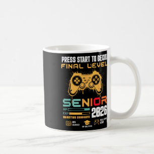 Drücken Sie Start, um das letzte Level Senior 2026 Kaffeetasse