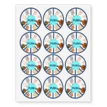 DRÜCKEN Sie vorübergehende Tätowierungen