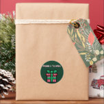 Drücken Sie X to Open - Video Game Pixel Christmas Runder Aufkleber<br><div class="desc">Die Eingabeaufforderung "Press X To Open" erscheint über einem Videospiel Pixel Art Weihnachtsgeschenk. Es ist ein klassisches Rot und Weiß mit grünem Band. Der perfekte kleine Hinweis auf einige Geschenke,  die geeky Gaming-Ausrüstung enthalten können oder nicht,  oder das neueste Spiel des Jahres!</div>