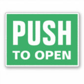 Drücken Sie zum Öffnen von Vinyl-Aufklebern für de Aufkleber (Vorderseite)