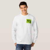 Drücken Sie zurück Logo und Protest T-Shirt (Vorne ganz)