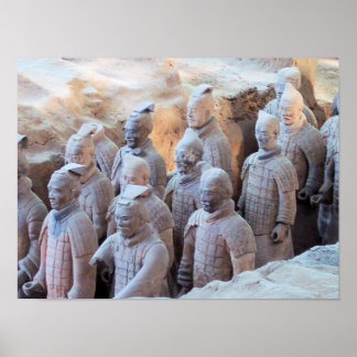 DRUCKEN - Terracotta Warriors Xián China Poster