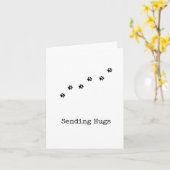 Drucken, Umhänge senden, Sympathiekarte für Hausti Karte (Gelbe Blume)