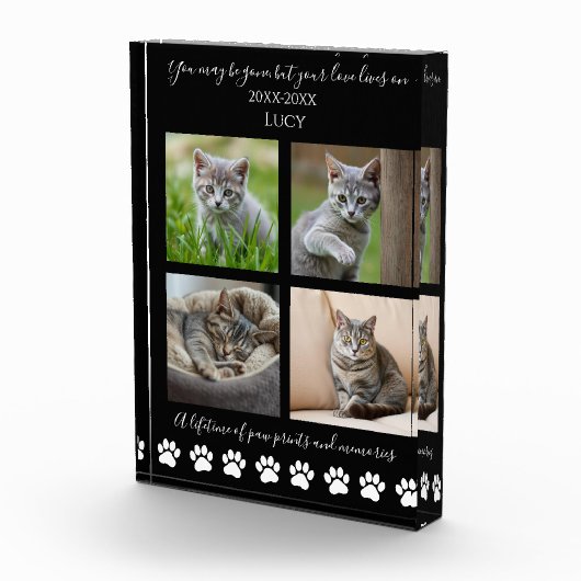 Drucken und Erinnerungen nach Maß für eine Katze Fotoblock (Rechts)