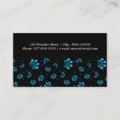 Drucken und Groomen der Comb in blauer Farbe einfü Visitenkarte (Rückseite)