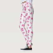 Drucken und Grooming Comb-Muster in rosa Farbe ein Leggings (Links)