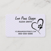 Drucken und Herz einfügen Visitenkarte (Vorderseite)