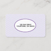 Drucken und Herz einfügen Visitenkarte (Rückseite)