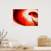 Drucken von Abstrakten Malplakaten in digitalem Ro Poster (Küche)