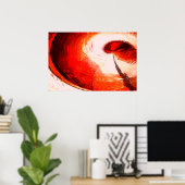 Drucken von Abstrakten Malplakaten in digitalem Ro Poster (Heimbüro)