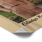 Drucken von benutzerdefinierten Fotos | Goldenes L Poster (Ecke)