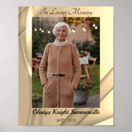 Drucken von benutzerdefinierten Fotos | Goldenes L Poster