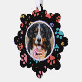 Drucken von Foto und Namen für benutzerdefinierte  Ornament Karte (Linke Ecke)