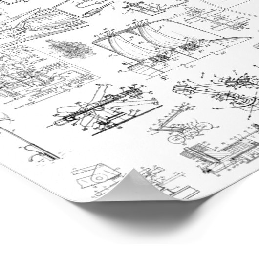 Drucken von geexplodierten Patentdiagrammen Poster (Ecke)