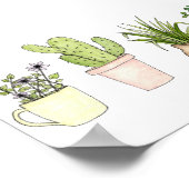 Drucken von gepotteten Pflanze Poster (Ecke)