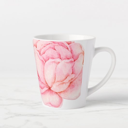 Drucken von handgemalten Peonies Milchtasse (Rechts)