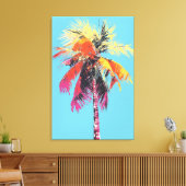 Drucken von Kokospalmen mit Himmelshintergrund Leinwanddruck (Insitu (Wohnzimmer))