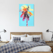 Drucken von Kokospalmen mit Himmelshintergrund Leinwanddruck (Insitu (Schlafzimmer))