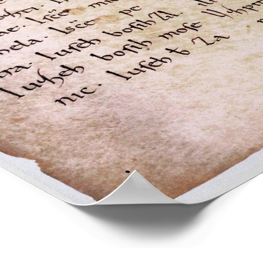 Drucken von Manuskripten Poster (Ecke)