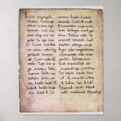 Drucken von Manuskripten Poster (Vorne)