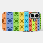 Drucken von mehrfarbigen koreanischen Flaggen Case-Mate iPhone Hülle (Rückseite (Horizontal))