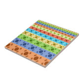 Drucken von mehrfarbigen koreanischen Flaggen Fliese (Seite)