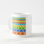 Drucken von mehrfarbigen koreanischen Flaggen Kaffeetasse (Vorderseite Links)