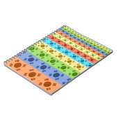 Drucken von mehrfarbigen koreanischen Flaggen Notizblock (Linke Seite)