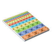 Drucken von mehrfarbigen koreanischen Flaggen Notizblock (angewinkelt)