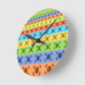 Drucken von mehrfarbigen koreanischen Flaggen Runde Wanduhr (Winkel)