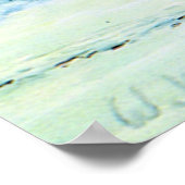 Drucken von "Playing at the Pond" Poster (Ecke)