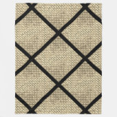 Drucken von rustikalem Design aus Ziegelbeige Fleecedecke (Vorderseite)