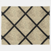 Drucken von rustikalem Design aus Ziegelbeige Fleecedecke (Vorderseite (Horizontal))