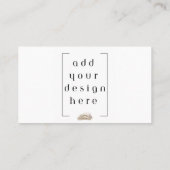 Drucken von Visitenkarten Visitenkarte (Rückseite)