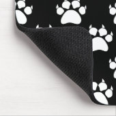 Drucken von weißen Katzenpasten und -mustern Mousepad (Ecke)
