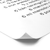 Drucken, Werteplakatpapier (Matte) Poster (Ecke)