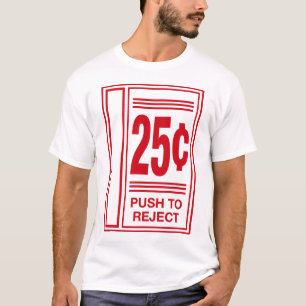 Drücken zum Ablehnen lustiges Arcade-Videospiel T-Shirt