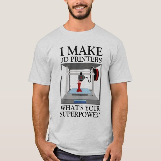 Drucker 3D T-Shirt (Vorderseite)