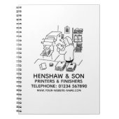 Drucker & Finisher-Notebook Notizblock (Vorderseite)