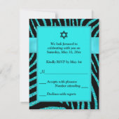 DRUCKER RIBBON Zebra, Blue IMITATS Glitzer RSVP Ka (Rückseite)