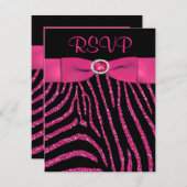 DRUCKER RIBBON Zebra Pink IMITATS Glitzer RSVP Kar (Vorne/Hinten)