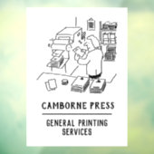 Drucker- und Druckdienstleister Fensteraufkleber (Blatt 3)