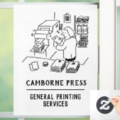 Drucker- und Druckdienstleister Fensteraufkleber (Zuhause)