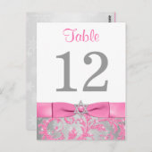 DRUCKER - Winter Wonderland Tischnummer Card (Vorne/Hinten)