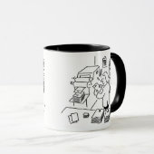 Druckerarbeitnehmer oder Druckerdrucker Tasse (VorderseiteRechts)