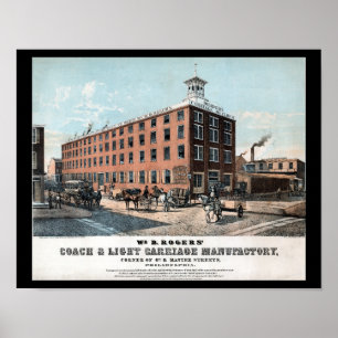 Druckerei Kutschenfabrik Philadelphia PA Poster