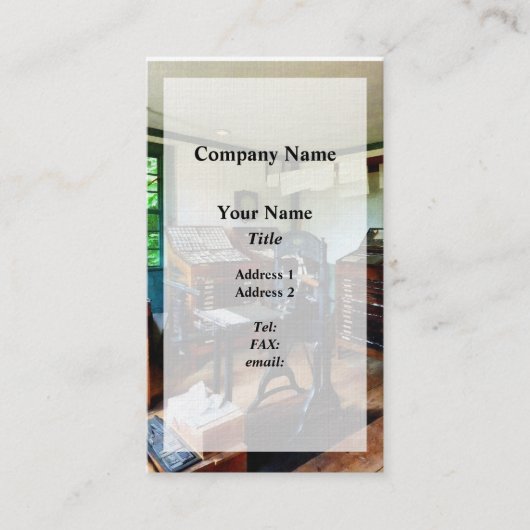 Druckerei Visitenkarte (Vorderseite)