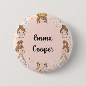 Druckereien & Herz-weiche Pastelle Kinder Button (Vorderseite)