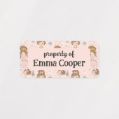 Druckereien & Herz-weiche Pastelle Kinder Etiketten (Design 2)