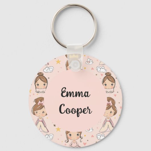 Druckereien & Herz-weiche Pastelle Kinder Schlüsselanhänger (Vorderseite)